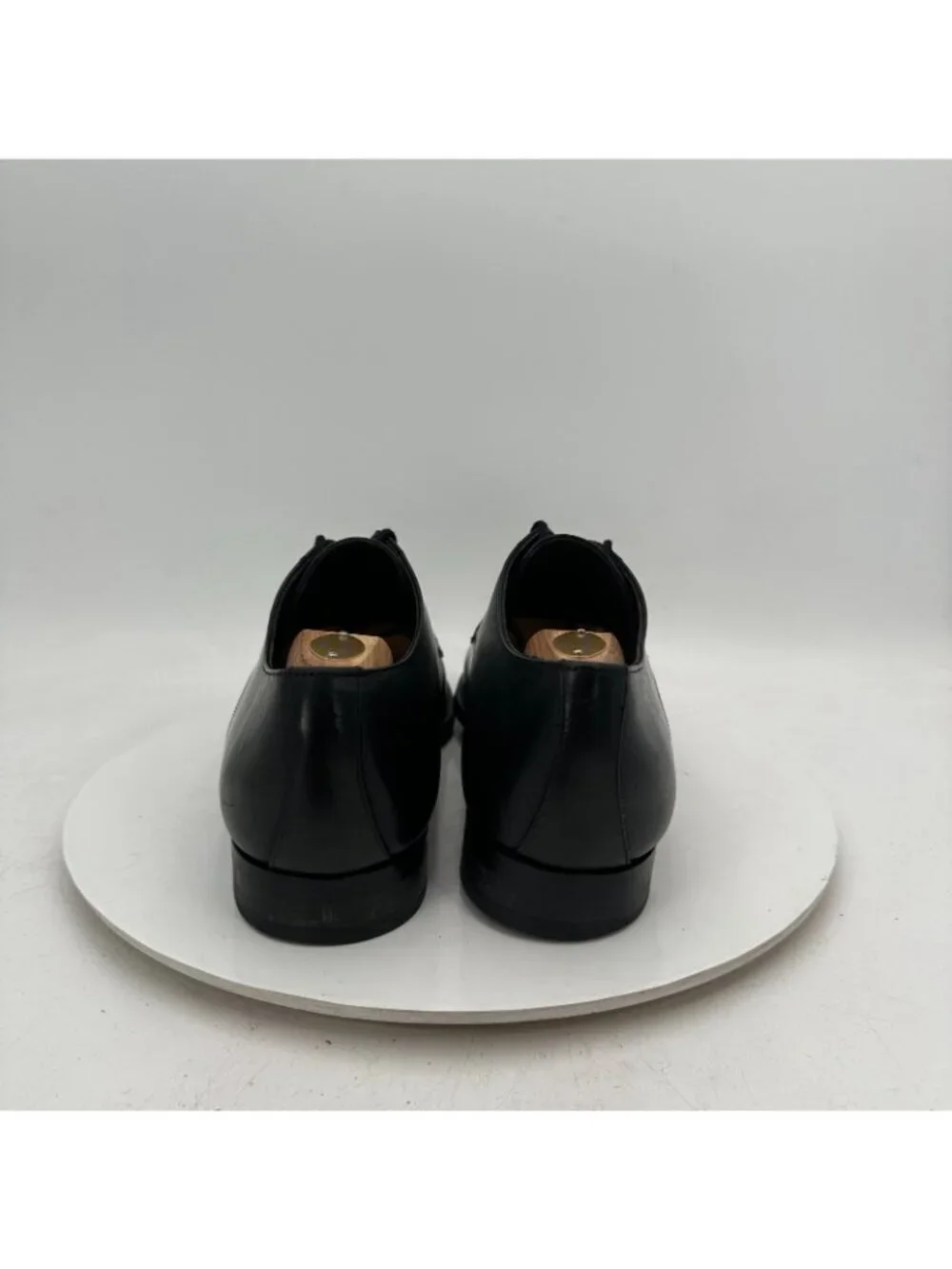 To Boot New York Men Size 9 Black Leather Plain Toe Lace Up Derby Dress Shoes